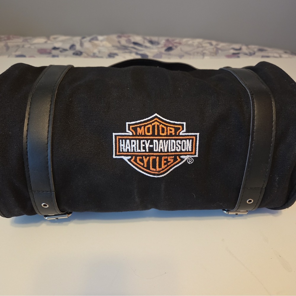 Harley-Davidson Multi-Purpose Roll-Up 8 Pocket Travel Tool Storage Bag